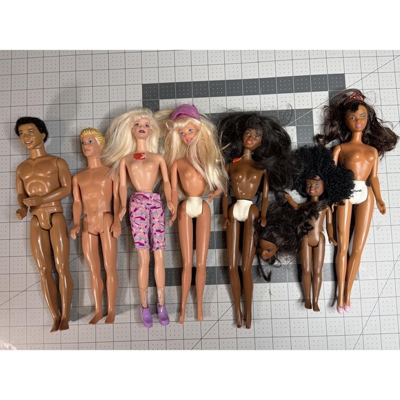 Mattel Other - 1990's 2000' Vintage Mattel Barbie Doll Lot - Kevin African American Janet Alan